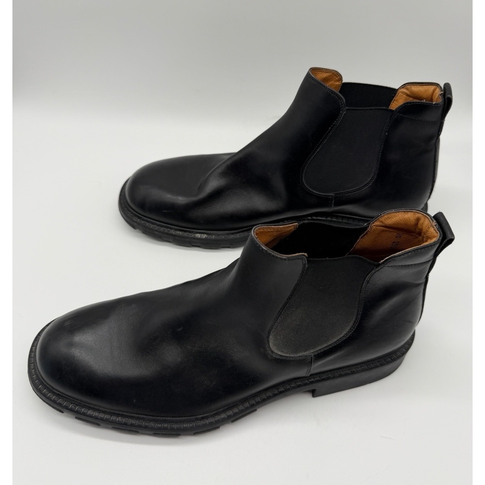 Johnston & Murphy Men's Black Leather Chelsea Boots Ankle Pull On Size 11